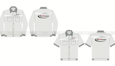 Mẫu quần áo đồng phục công nhân CNS42