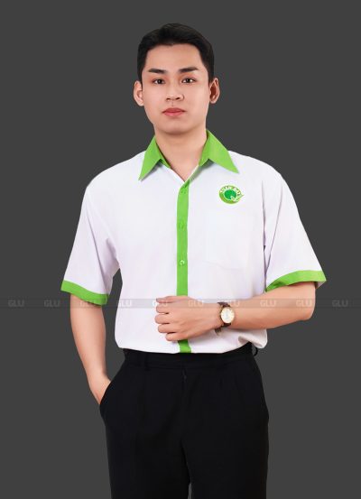 Áo đồng phục sơ mi nam tay ngắn