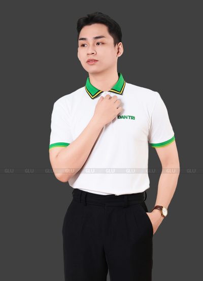 Áo thun đồng phục báo Dân Trí phối màu cao cấp