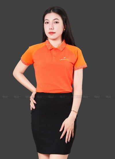 Áo thun đồng phục công ty có cổ LALAMOVE 2