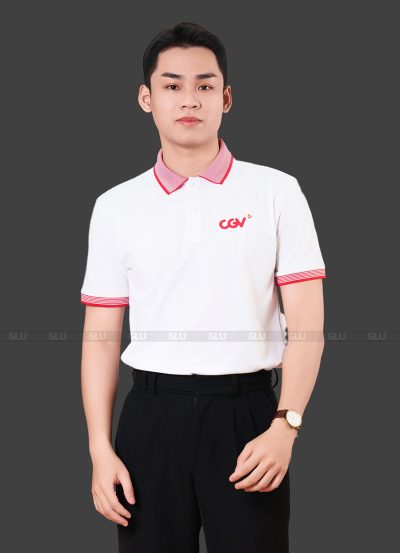 Áo Thun Đồng Phục Nhân Viên Công Ty Màu Trắng