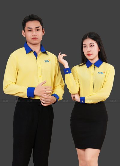 Áo đồng phục sơ mi nam nữ ngân hàng VIB tay dài 4