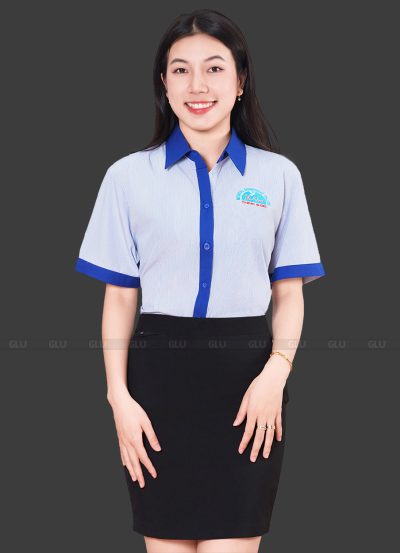 Áo sơ mi đồng phục văn phòng công sở thiết kế sang trọng