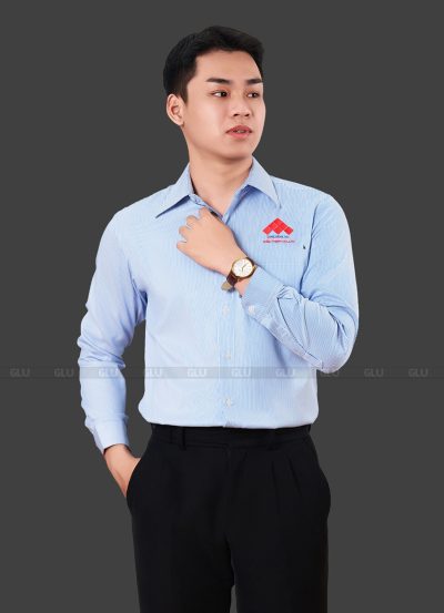 Đồng phục áo sơ mi công sở tay dài mẫu SMU0004
