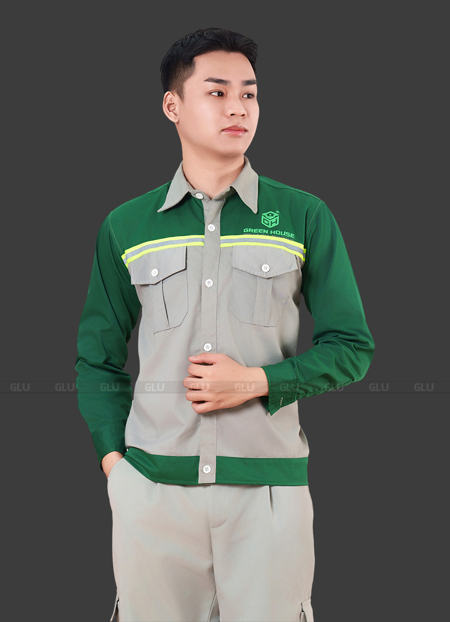 Đồng phục bảo hộ lao động cho nam nữ 6