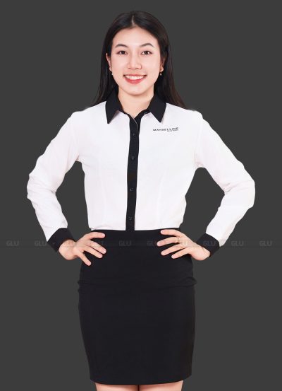Đồng phục công sở sơ mi đẹp, sang trọng SMU10014