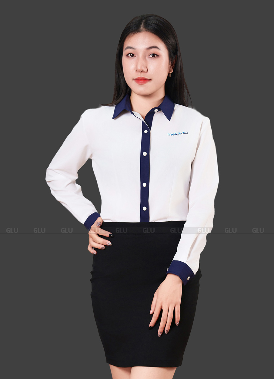 Đồng phục công sở sơ mi đẹp, thanh lịch Melodia 2