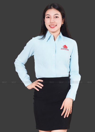 Mẫu áo đồng phục nhân viên văn phòng thanh lịch