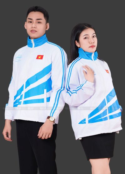 Mẫu Áo Khoác Đồng Phục Công Ty HR-TRACIMECO Màu Trắng 3