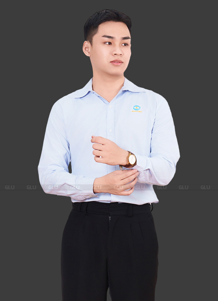 Mẫu áo sơ mi đồng phục công sở SMU10011 2