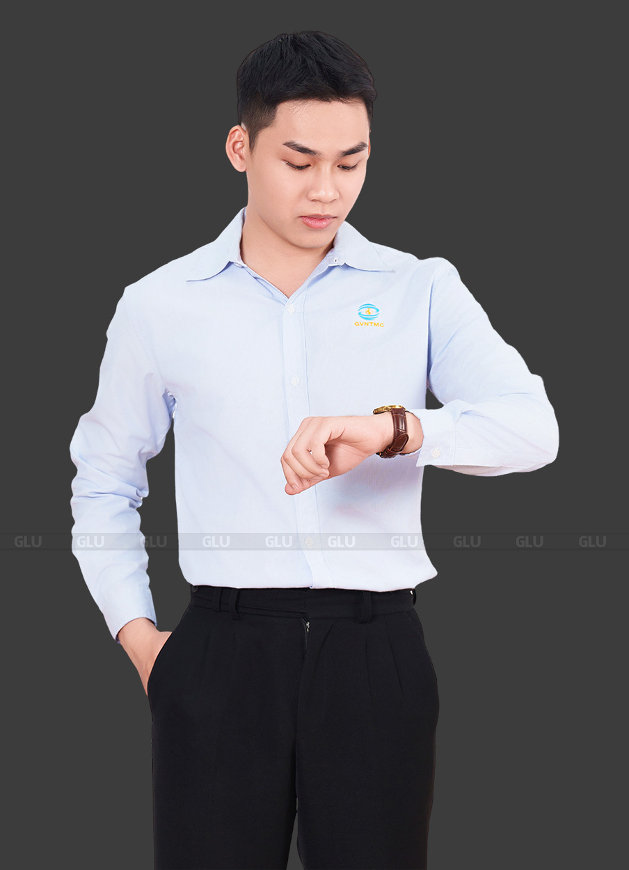 Mẫu áo sơ mi đồng phục công sở SMU10011 5