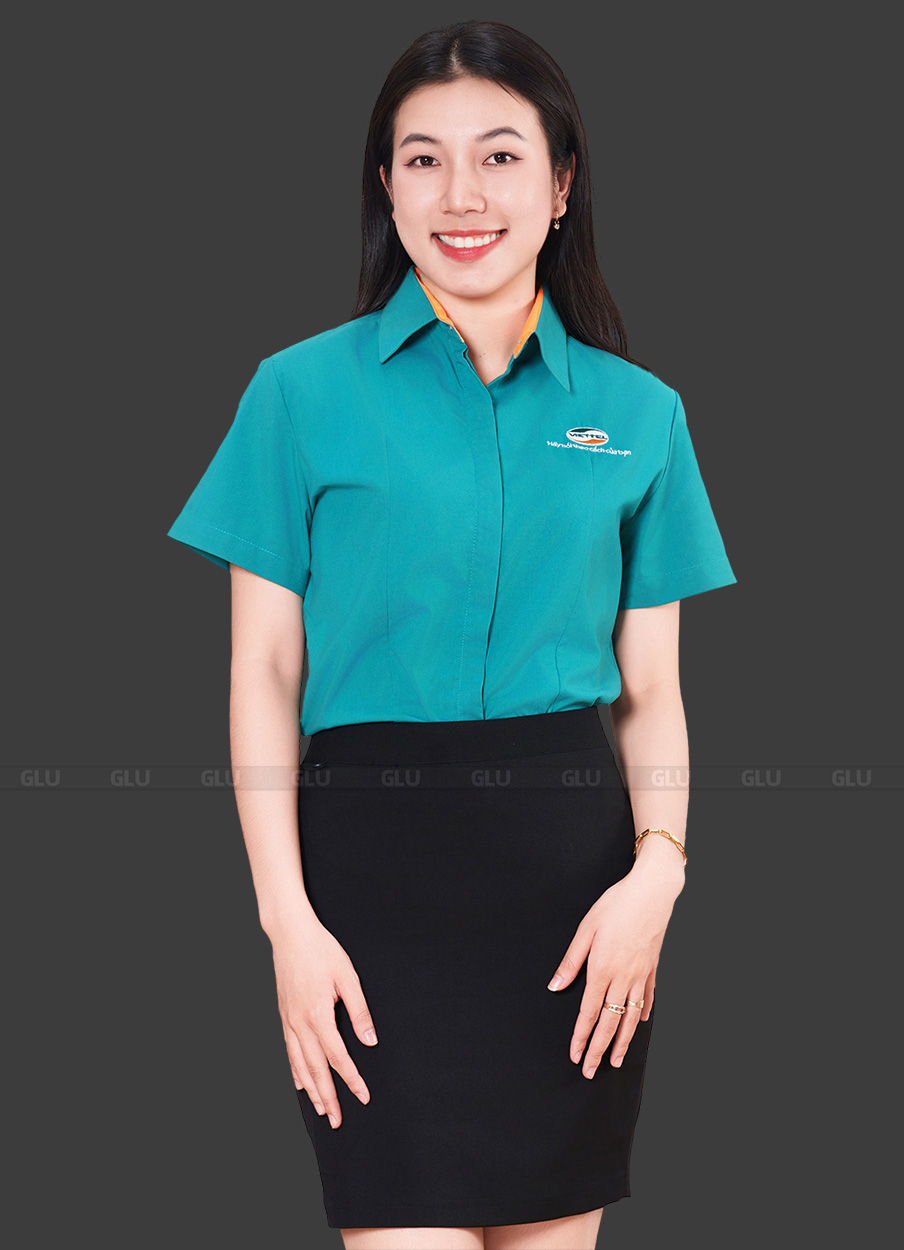Mẫu áo sơ mi đồng phục công sở SMU10022 2