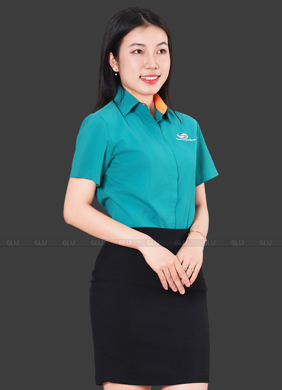 Mẫu áo sơ mi đồng phục công sở SMU10022 3