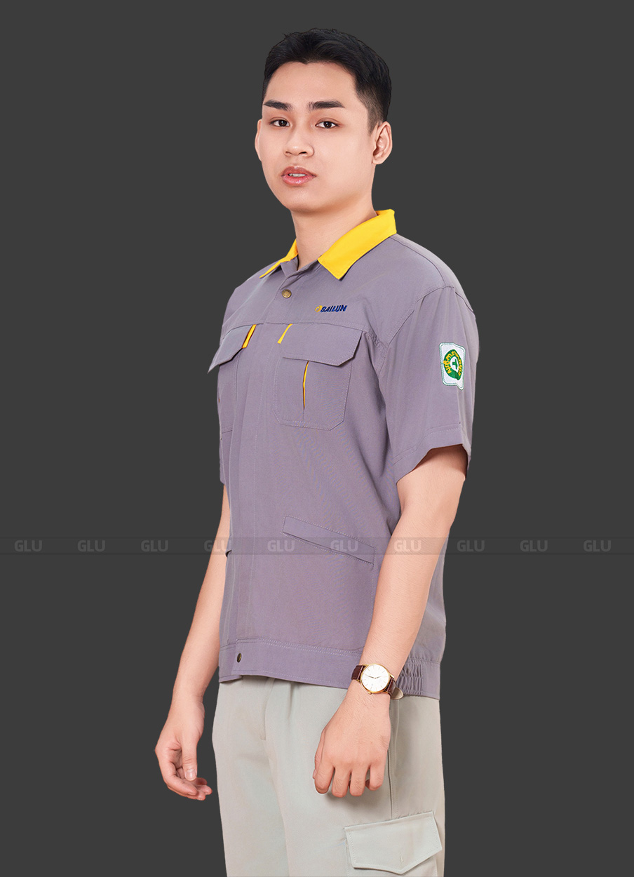 Quần áo công nhân màu xám đậm 3