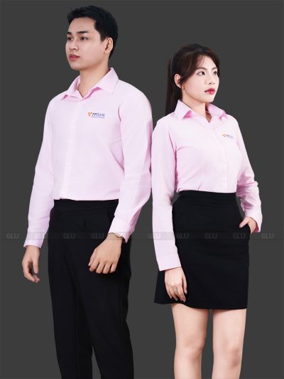 Áo công sở màu hồng nổi bật ngân hàng TP Bank CSD30012 10