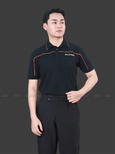 Áo Thun cổ bẻ cộc tay Bros phối lé cao cấp ATU30027