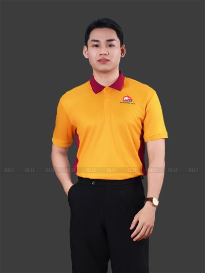 Áo Thun Đồng Phục Nhân Viên Công Ty Màu Vàng Cam
