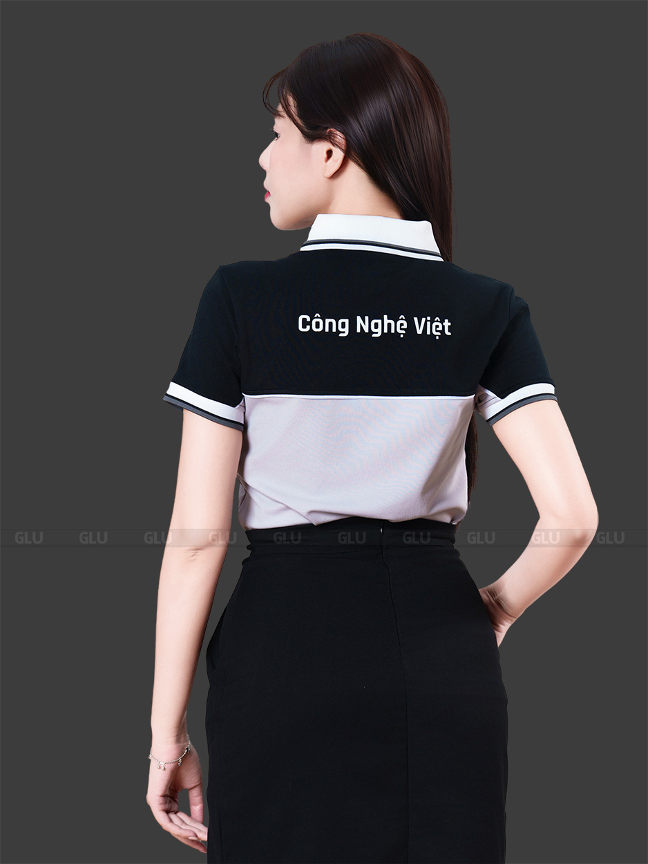 Đồng Phục Áo Thun Công Ty Công Nghệ Việt thân sau