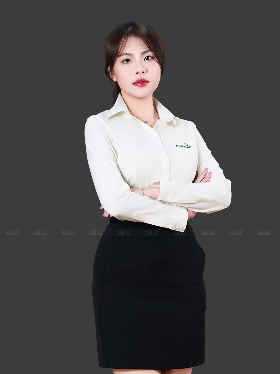 Đồng phục công sở nữ áo sơ mi phối chân váy nữ 6