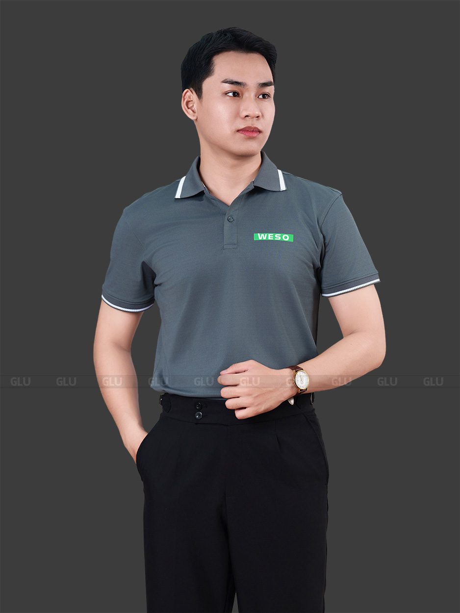 Đồng phục công ty Weso cổ trụ 2