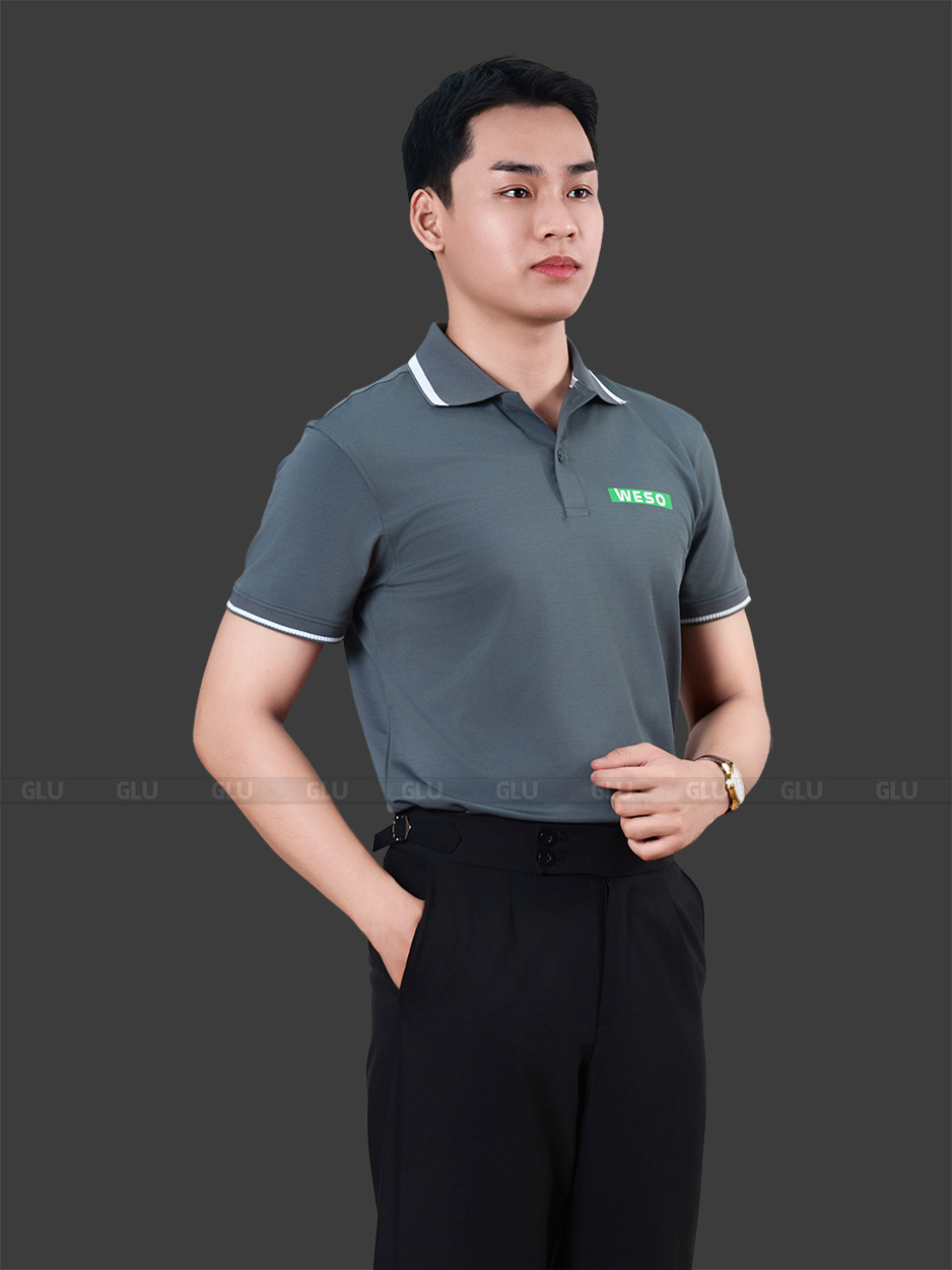 Đồng phục công ty Weso cổ trụ 4