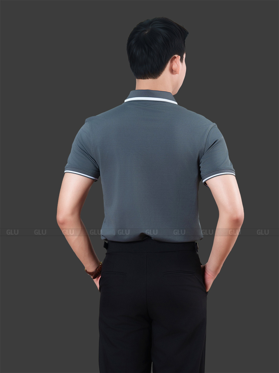 Đồng phục công ty Weso cổ trụ thân sau
