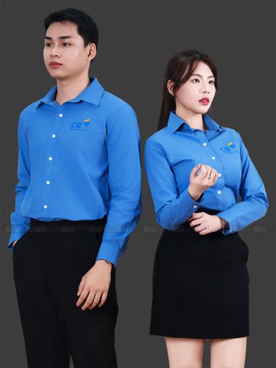 Mẫu áo sơ mi đồng phục nhân viên ngân hàng CB Bank 7
