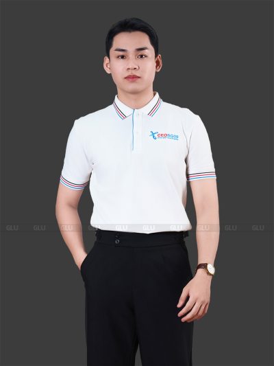 Mẫu Áo Thun Đồng Phục Công Ty Màu Trắng