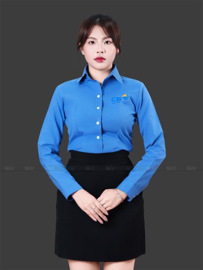 May đồng phục sơ mi nữ công sở mẫu CSD30022 2