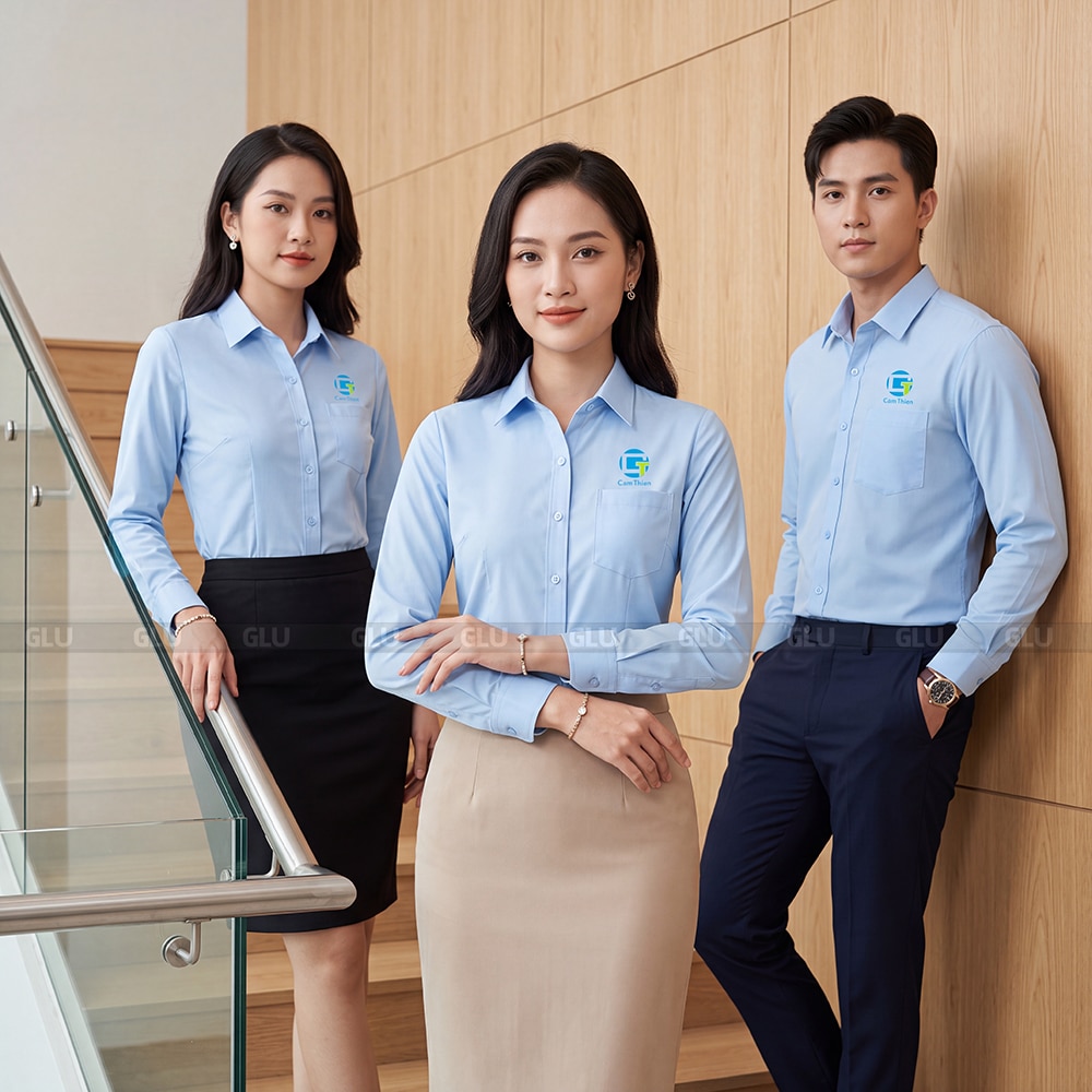 Áo đồng phục sơ mi GSM260054 2