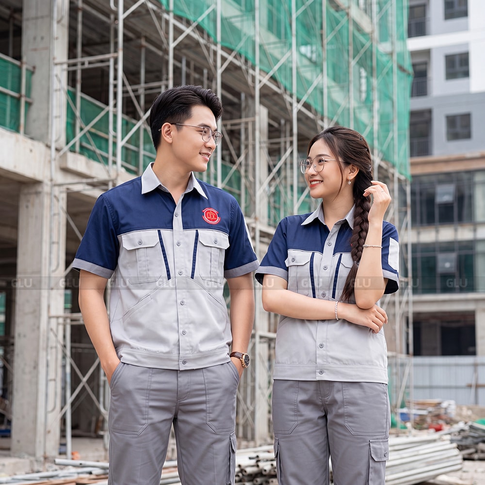 Bộ quần áo lao động tay ngắn năng động 5