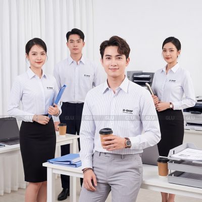 Đồng phục áo sơ mi nữ giá rẻ Q-BASF 1