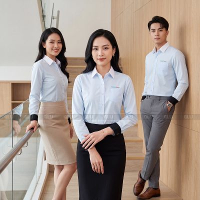 Đồng phục công sở sơ mi tay dài 4