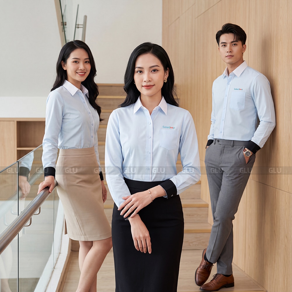 Đồng phục công sở sơ mi tay dài 4
