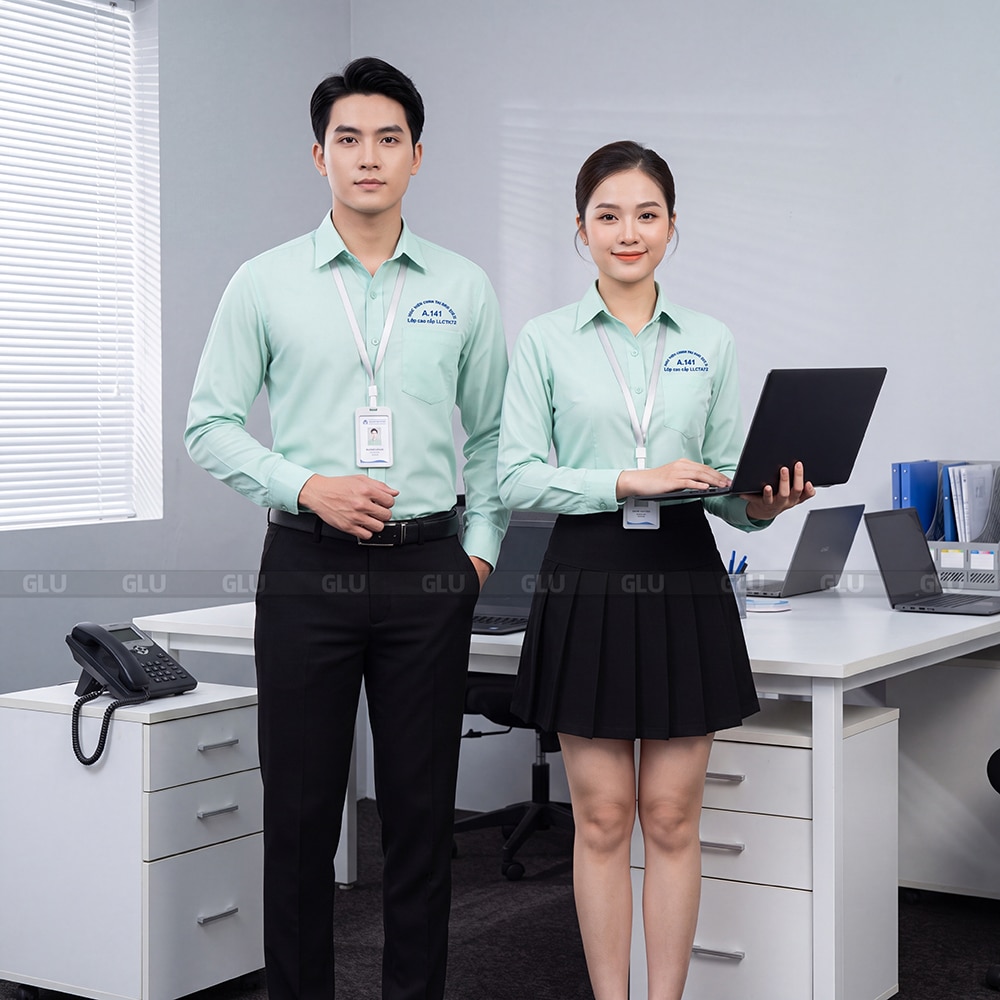 Đồng phục văn phòng nữ đẹp form dáng chuẩn 2
