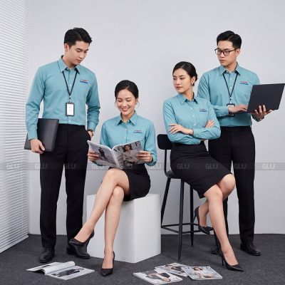Mẫu áo sơ mi đồng phục công ty đẹp Cannon Solutions 6