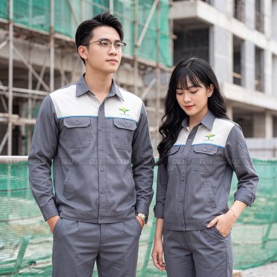 May đồng phục lao động phối màu cao cấp 1
