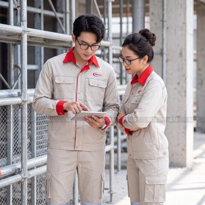 May quần bảo hộ màu xám cao cấp 1