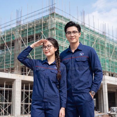 Quần áo bảo hộ lao động logo in theo yêu cầu 2
