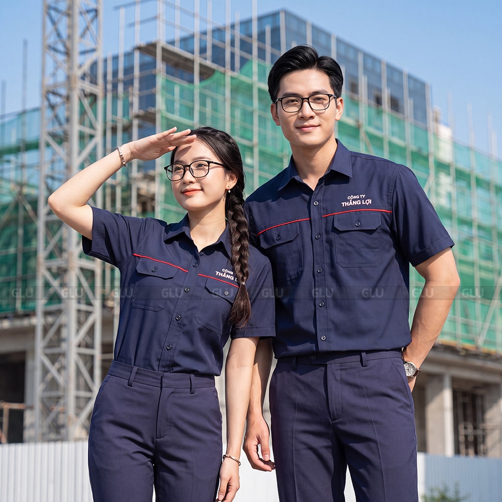 Xưởng may áo bảo hộ lao động giá rẻ logo in bền đẹp 2
