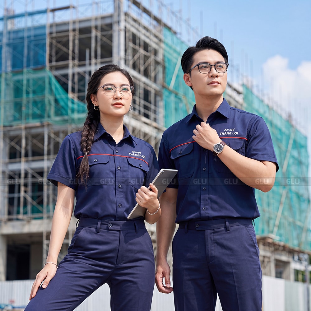 Xưởng may áo bảo hộ lao động giá rẻ logo in bền đẹp 3