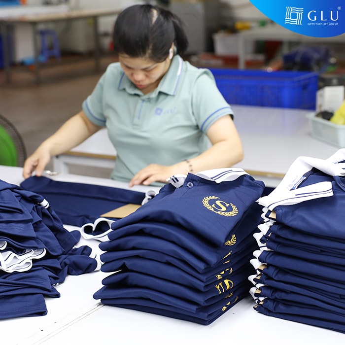 xưởng may áo đồng phục polo công ty 18