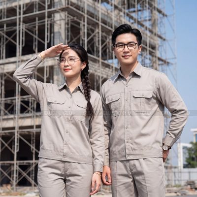 Áo bảo hộ lao động may sẵn số lượng lớn 4