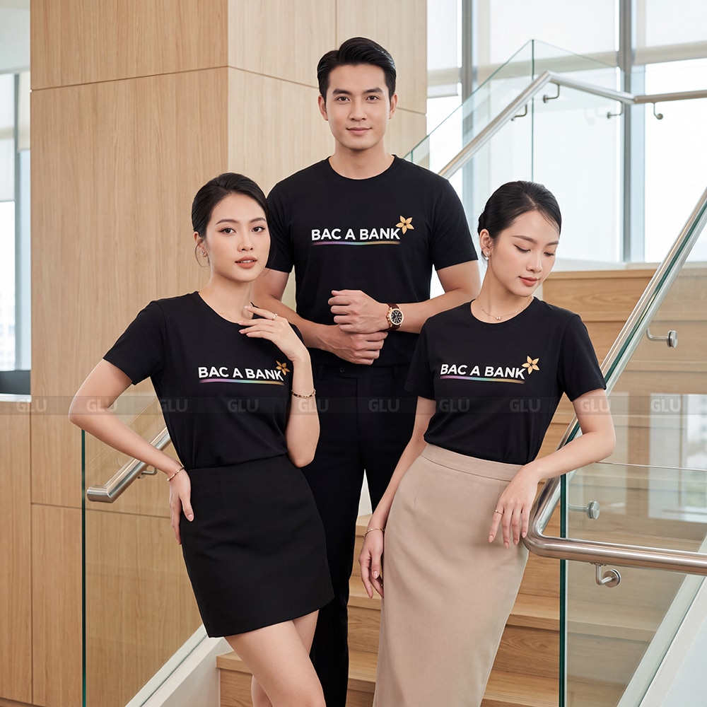 Áo cổ tròn có sẵn màu đen thanh lịch 4