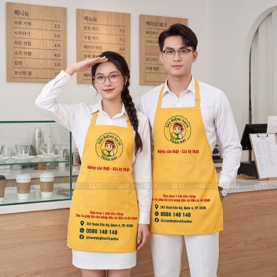 Tạp dề đồng phục có sẵn cao cấp 3