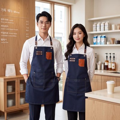 Tạp dề quán ăn may sẵn đa dạng màu 2