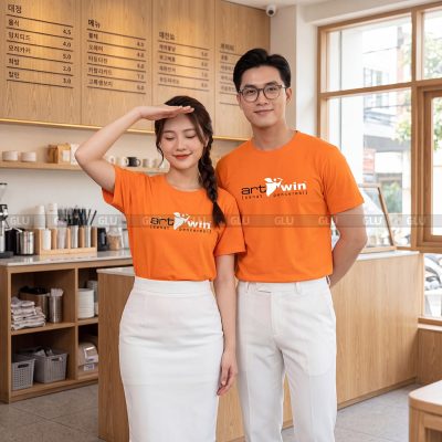 Áo cổ tròn đồng phục may sẵn giá rẻ tối ưu chi phí CT01030 3