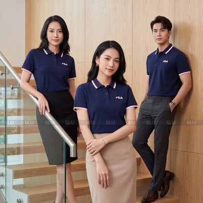 Áo đồng phục polo công ty có sẵn màu xanh đen đẹp PLS04019 6