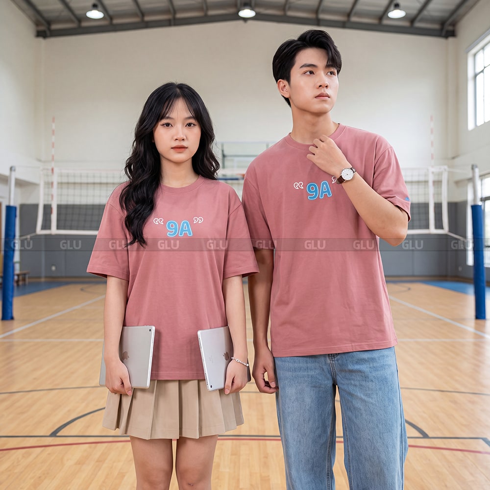 Áo lớp cổ tròn đẹp trẻ trung 5