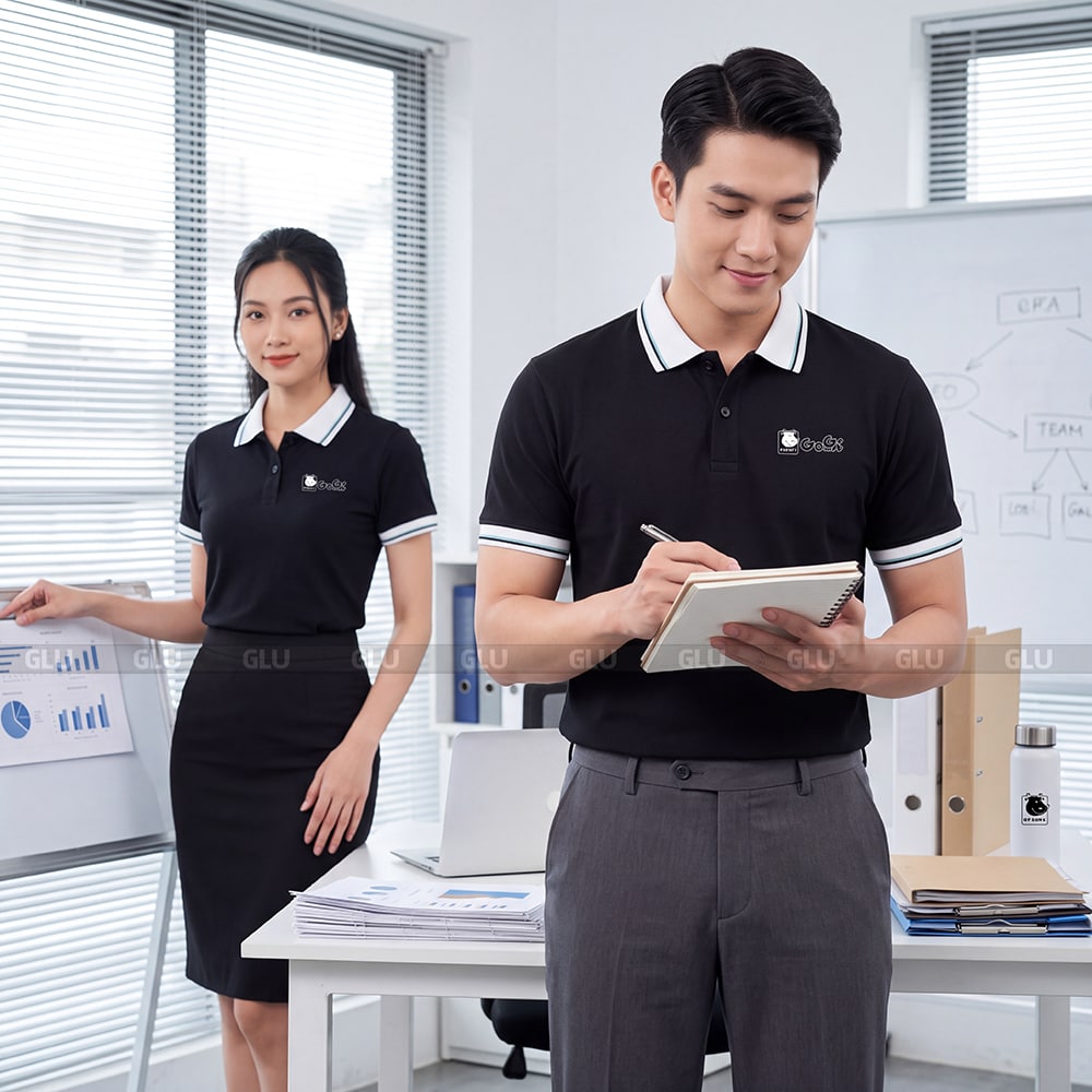 Áo polo công ty may sẵn giá rẻ tận xưởng PLS03006 1